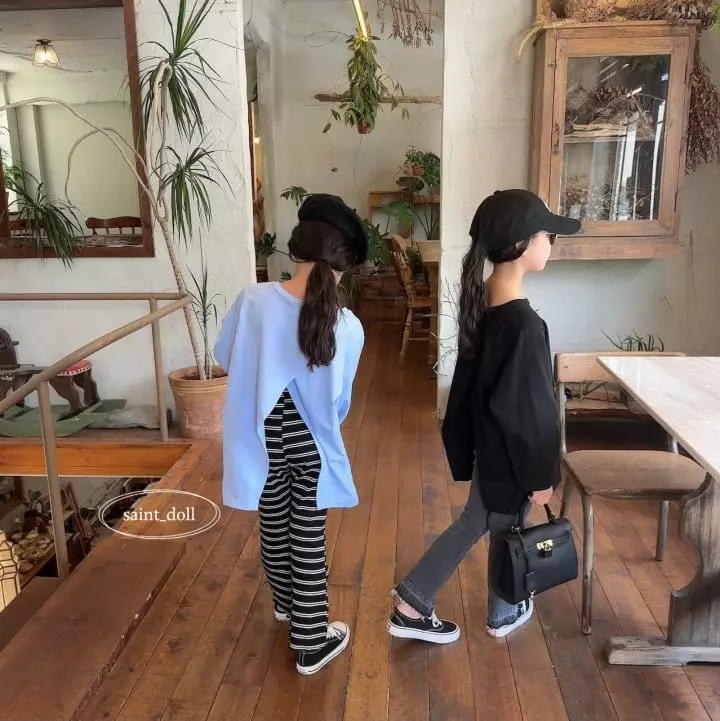 Saint Doll - Korean Children Fashion - #Kfashion4kids - Back Slit Loose Tee with Mom - 9