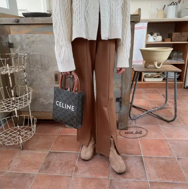 Saint Doll - Korean Children Fashion - #childofig - Slit Pants - 5