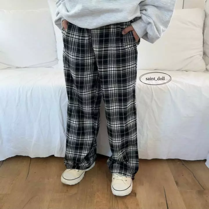 Saint Doll - Korean Children Fashion - #childofig - Check PAnts - 9