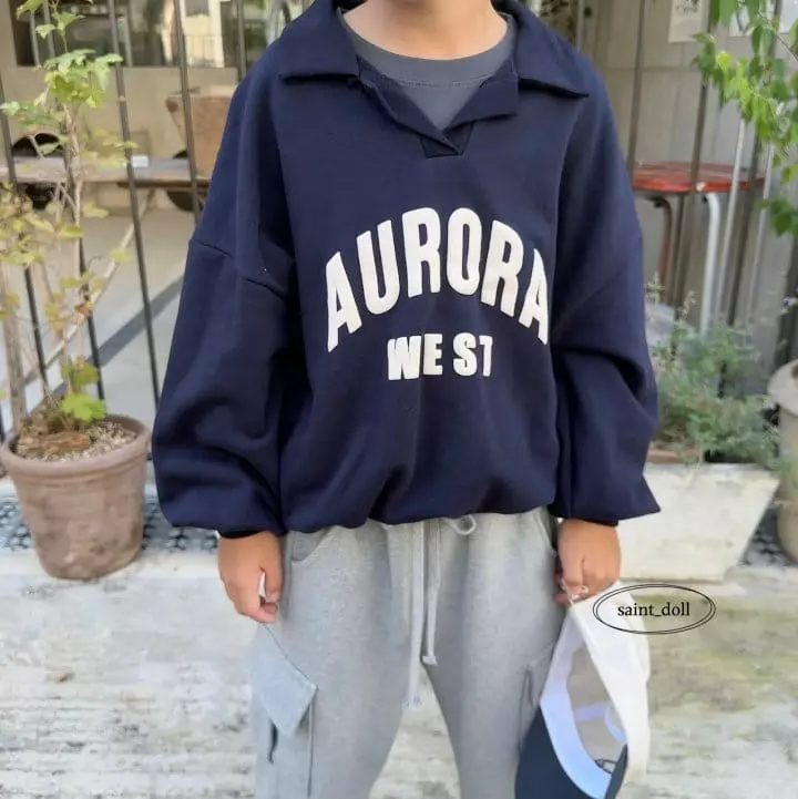 Saint Doll - Korean Children Fashion - #childofig - Collar Sweatshirt - 5