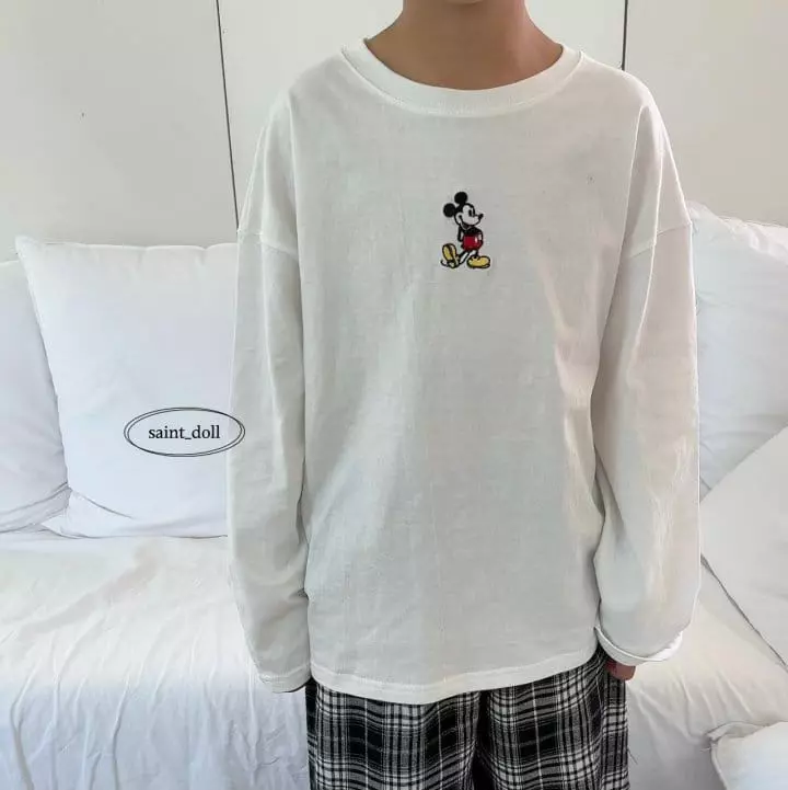 Saint Doll - Korean Children Fashion - #childofig - M Embrodiery Tee - 4
