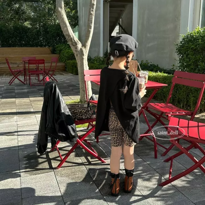 Saint Doll - Korean Children Fashion - #childrensboutique - Back Slit Loose Tee with Mom - 2