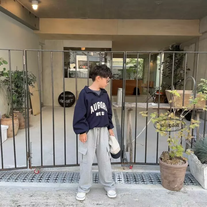 Saint Doll - Korean Children Fashion - #designkidswear - Collar Sweatshirt - 7