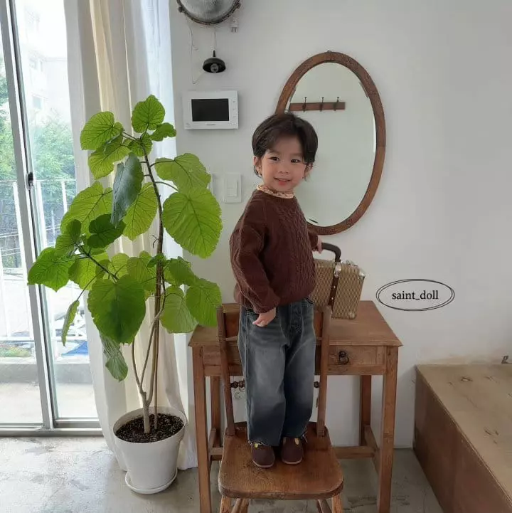 Saint Doll - Korean Children Fashion - #designkidswear - Tape Jeans - 4