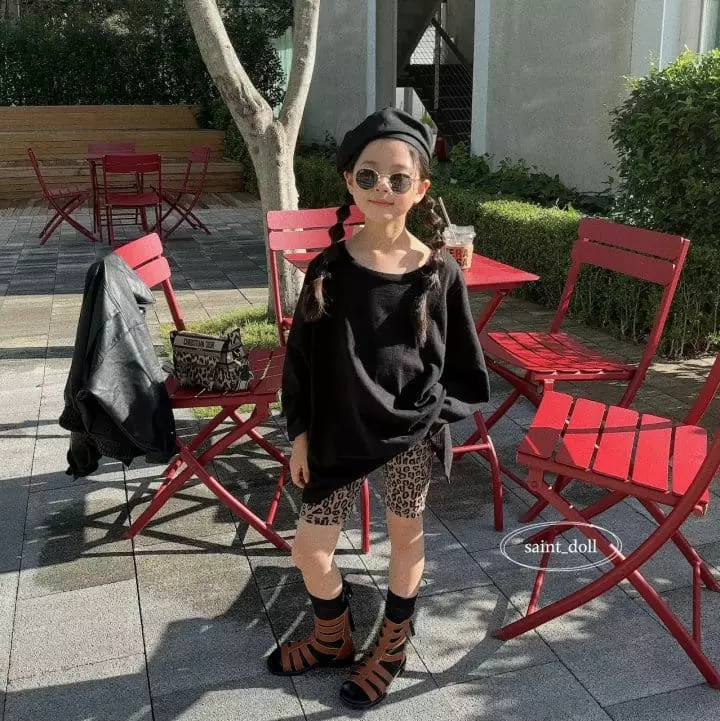 Saint Doll - Korean Children Fashion - #fashionkids - Back Slit Loose Tee with Mom - 5