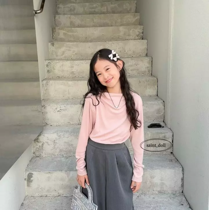 Saint Doll - Korean Children Fashion - #fashionkids - Boatneck Tee with Mom