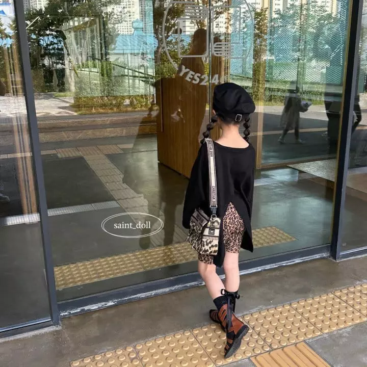Saint Doll - Korean Children Fashion - #kidsshorts - Back Slit Loose Tee with Mom - 6
