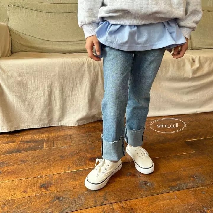 Saint Doll - Korean Children Fashion - #littlefashionista - Roll UP Acne Patns - 7