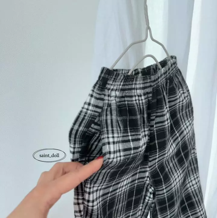 Saint Doll - Korean Children Fashion - #littlefashionista - Check PAnts - 2