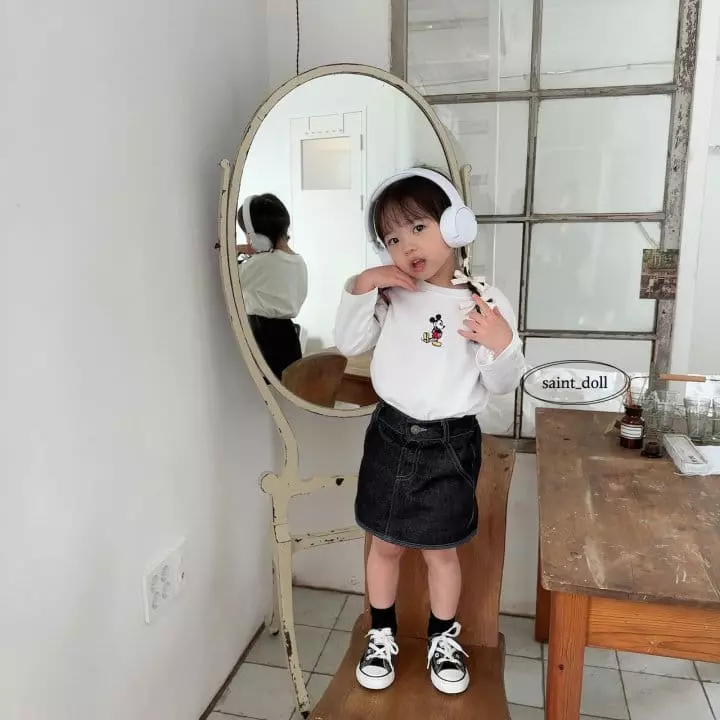 Saint Doll - Korean Children Fashion - #littlefashionista - M Embrodiery Tee - 12