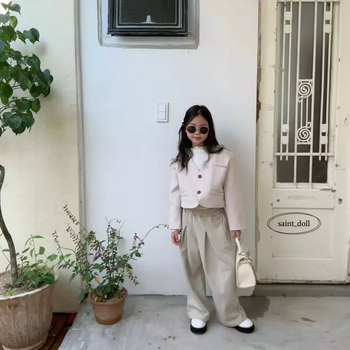 Saint Doll - Korean Children Fashion - #littlefashionista - No Collar Jacket with Mom