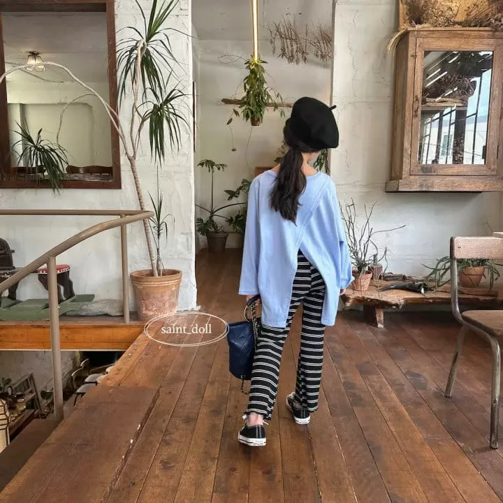 Saint Doll - Korean Children Fashion - #minifashionista - Back Slit Loose Tee with Mom - 12