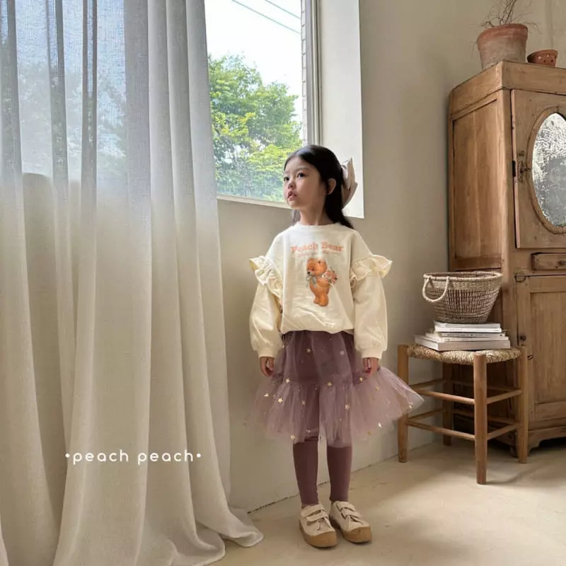 Salad Market - Korean Children Fashion - #minifashionista - Peach Bear Sweatshirt - 10