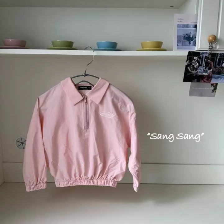 Sang Sang - Korean Children Fashion - #discoveringself - Half Zip-up Windbreaker - 2