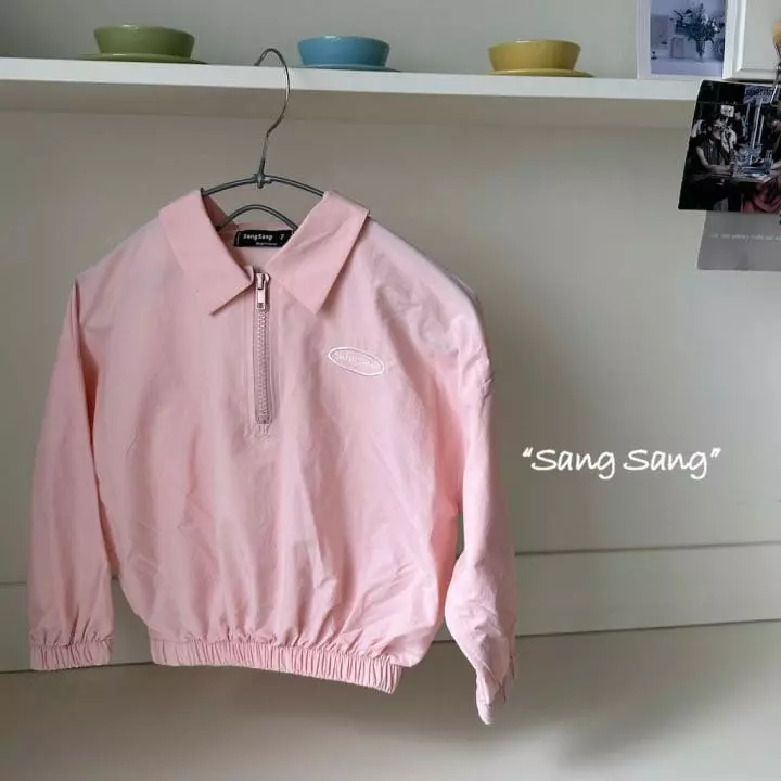 Sang Sang - Korean Children Fashion - #fashionkids - Half Zip-up Windbreaker - 3