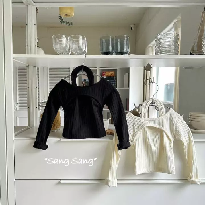 Sang Sang - Korean Children Fashion - #discoveringself - Wholter Neck Tee - 4