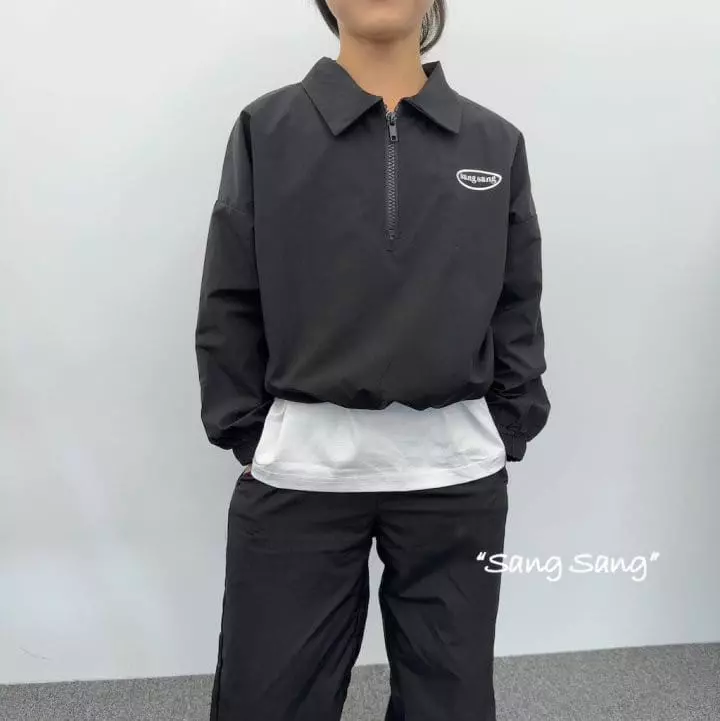 Sang Sang - Korean Children Fashion - #minifashionista - Half Zip-up Windbreaker - 10