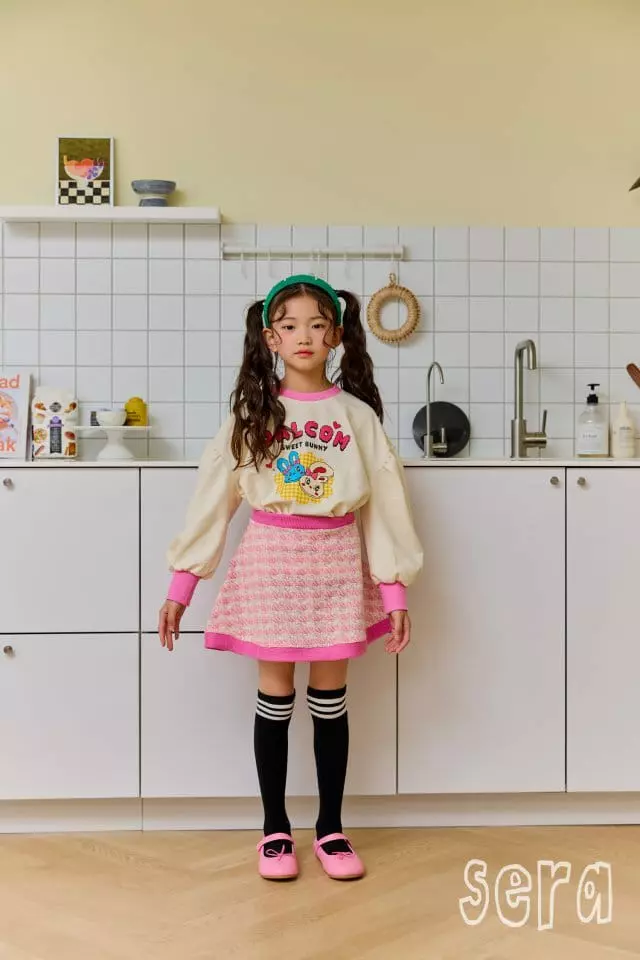 Sera - Korean Children Fashion - #childofig - Rabbit Check Sweatshirrt - 8