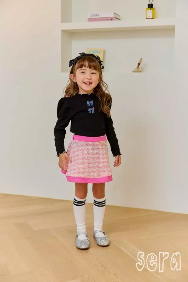 Sera - Korean Children Fashion - #childofig - Blue Rib Tee - 10