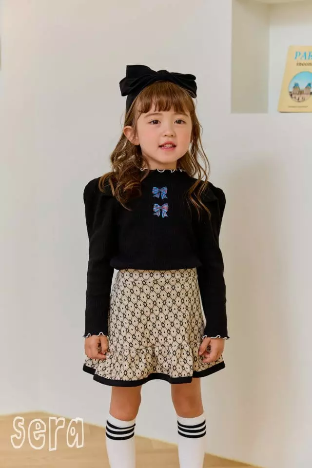 Sera - Korean Children Fashion - #fashionkids - Blue Rib Tee
