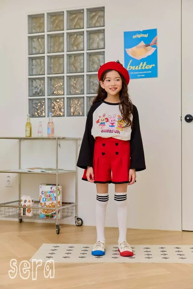 Sera - Korean Children Fashion - #minifashionista - Heart Wrinkle Skirt pants - 5