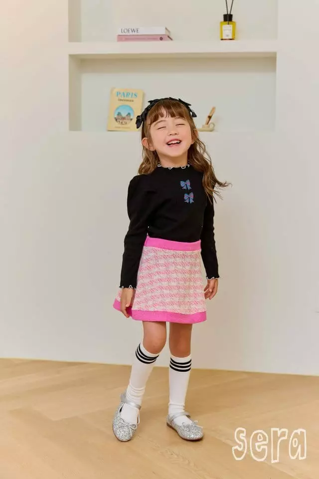 Sera - Korean Children Fashion - #prettylittlegirls - Blue Rib Tee - 9