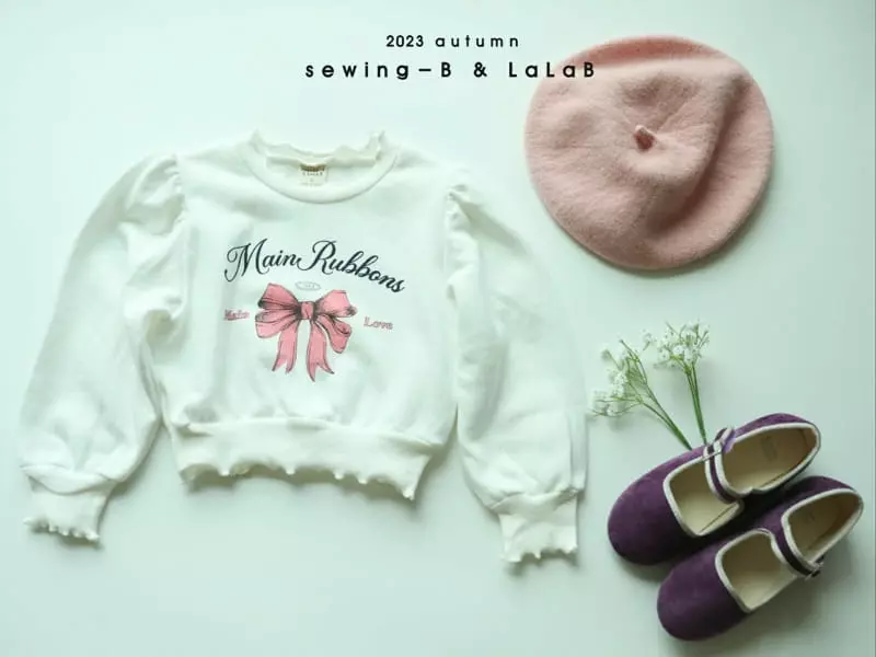 Sewing-B - Korean Children Fashion - #kidzfashiontrend - Ribbon Sweatshirt - 8