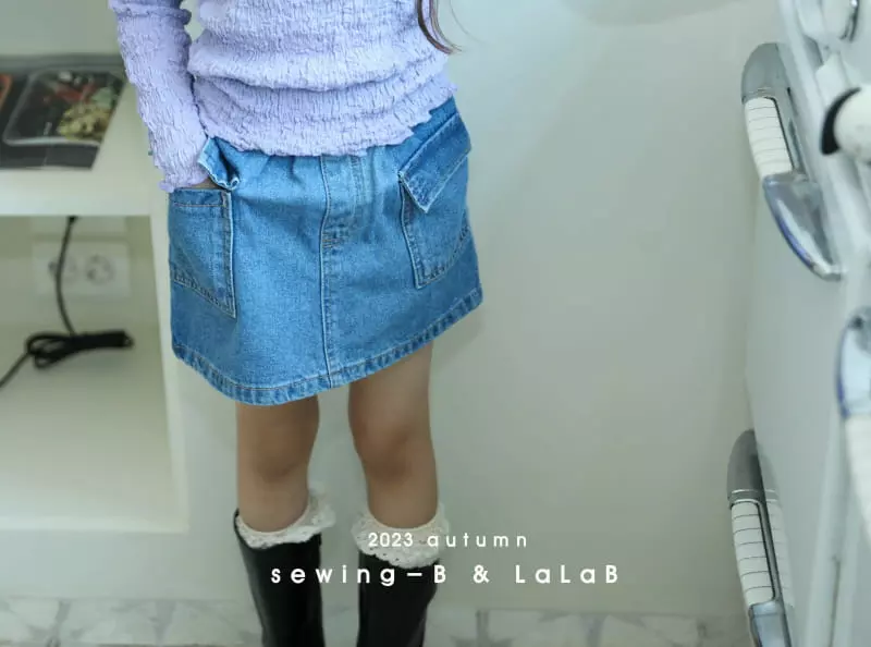 Sewing-B - Korean Children Fashion - #minifashionista - Denim Skirt - 2