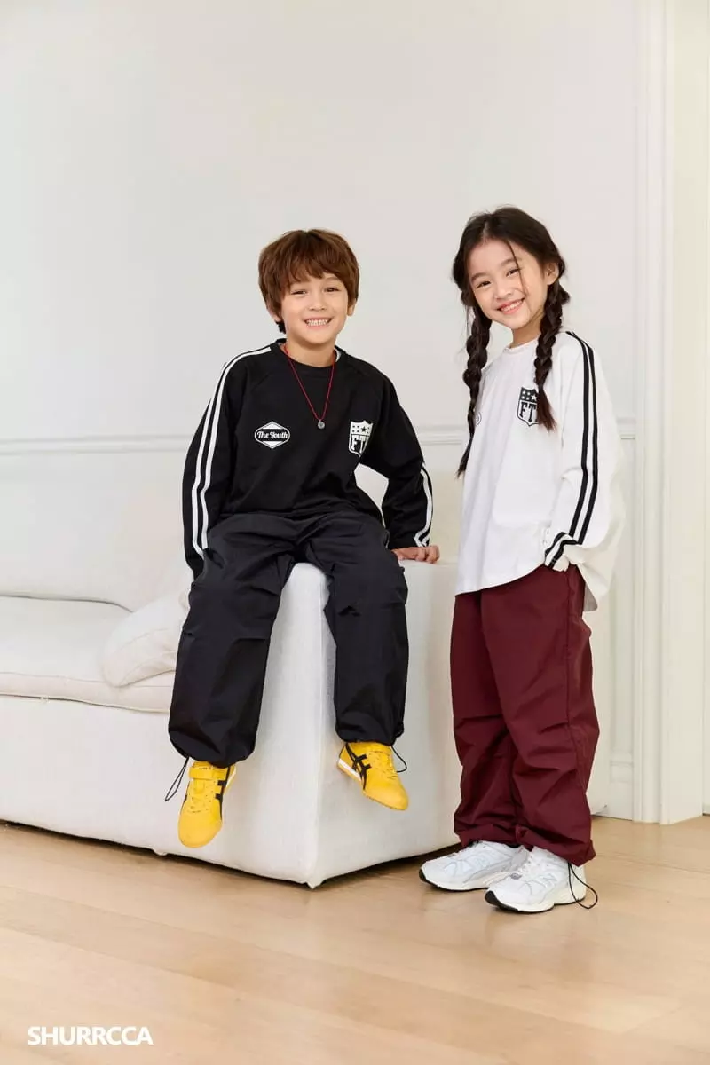 Shurrcca - Korean Children Fashion - #kidsshorts - Track Tee - 4