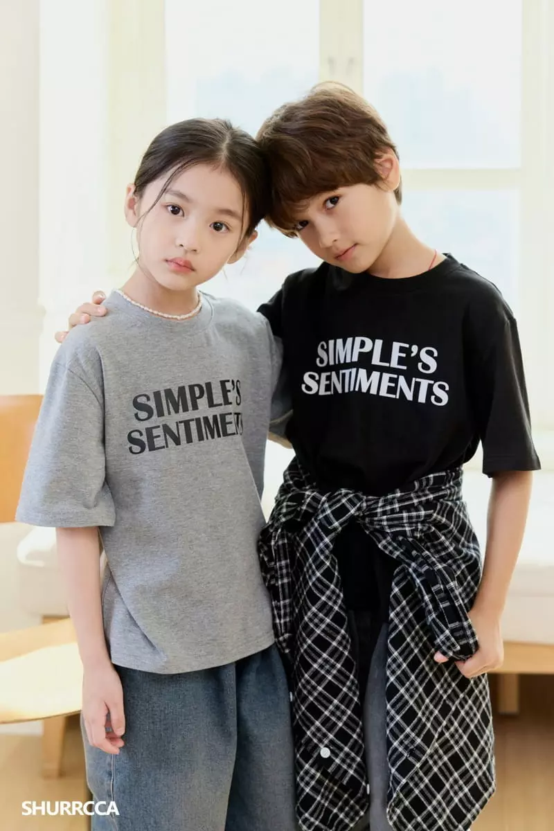 Shurrcca - Korean Children Fashion - #stylishchildhood - Simple Tee - 3