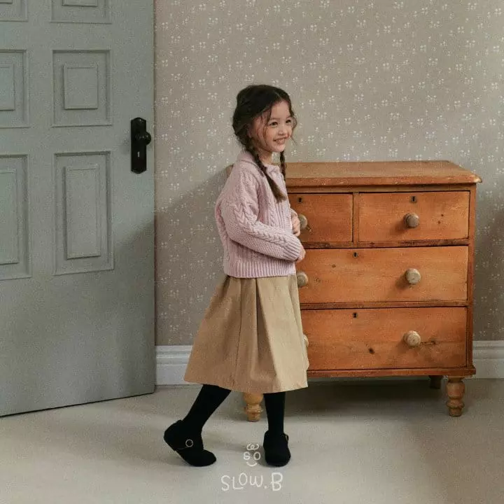 Slow B - Korean Children Fashion - #childofig - Pintuck Skirt - 2