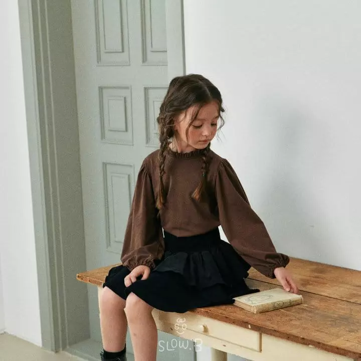 Slow B - Korean Children Fashion - #kidsshorts - Smocked Cancan Skirt - 6