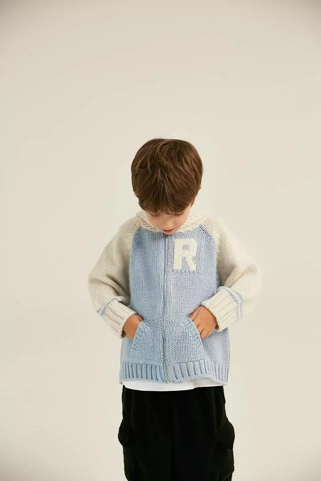 Slow B - Korean Children Fashion - #kidsshorts - Raglan R Cardigan - 11