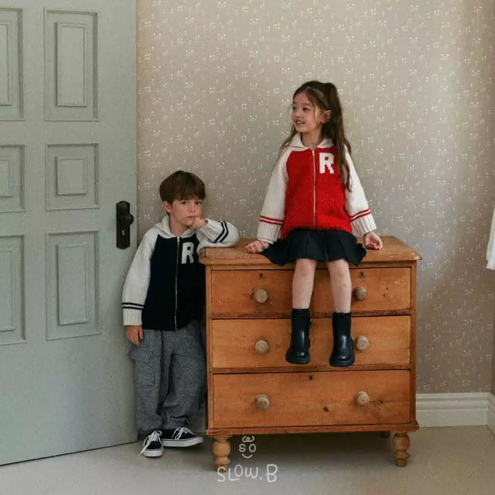 Slow B - Korean Children Fashion - #prettylittlegirls - Raglan R Cardigan - 2
