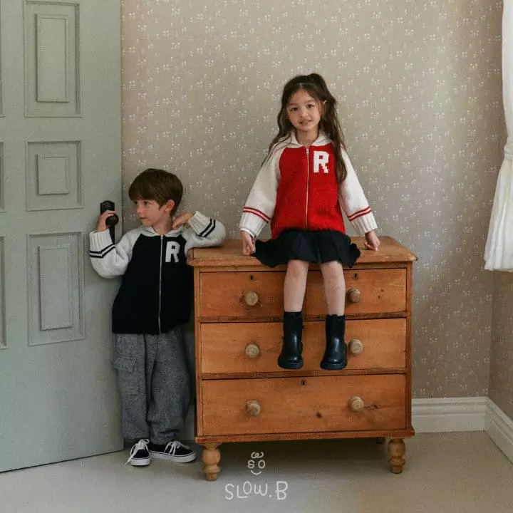 Slow B - Korean Children Fashion - #todddlerfashion - Raglan R Cardigan - 3