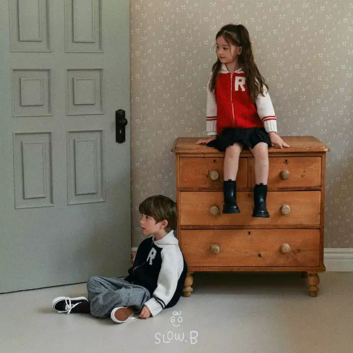 Slow B - Korean Children Fashion - #todddlerfashion - Raglan R Cardigan - 4