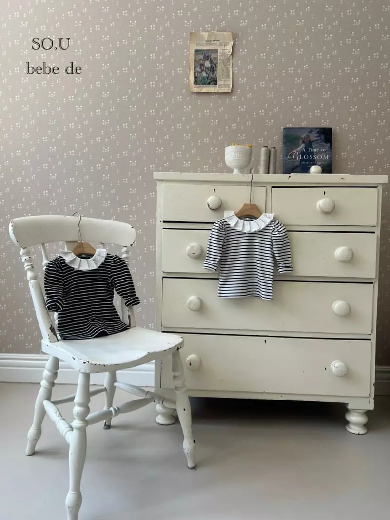 So U - Korean Baby Fashion - #babyboutique - Dan Wrinkle Collar Tee