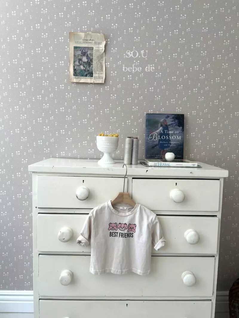 So U - Korean Baby Fashion - #babyboutiqueclothing - 3 Bear Tee