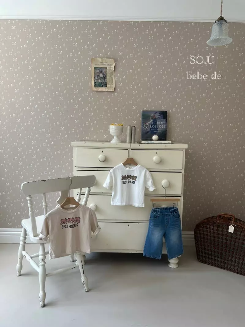 So U - Korean Baby Fashion - #babyfashion - 3 Bear Tee - 3
