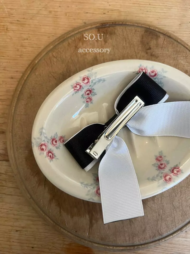 So U - Korean Baby Fashion - #babyfever - Color Ribbon Hairpin - 8