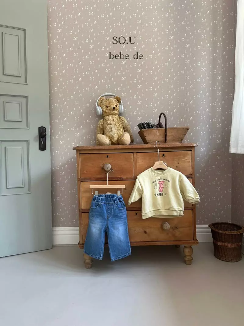 So U - Korean Baby Fashion - #babyfever - Bebe Straight Jeans - 2