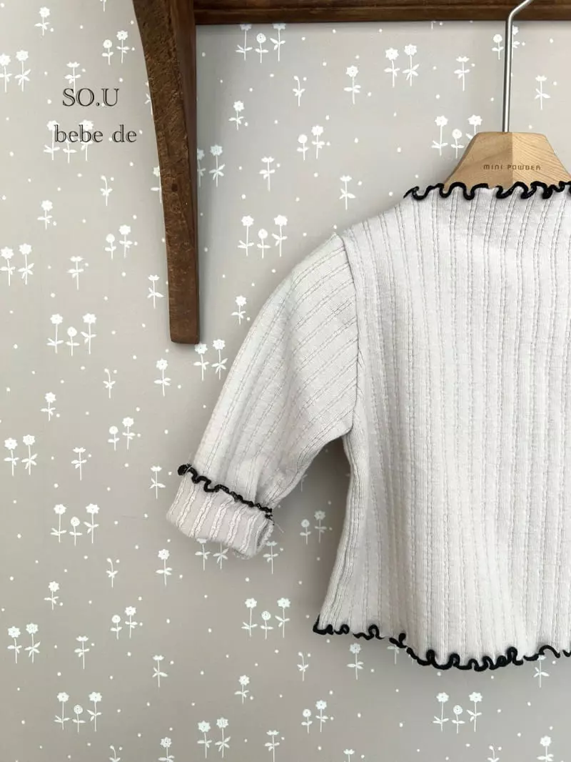 So U - Korean Baby Fashion - #babyfever - Terry Rib Top Bottom Set - 9