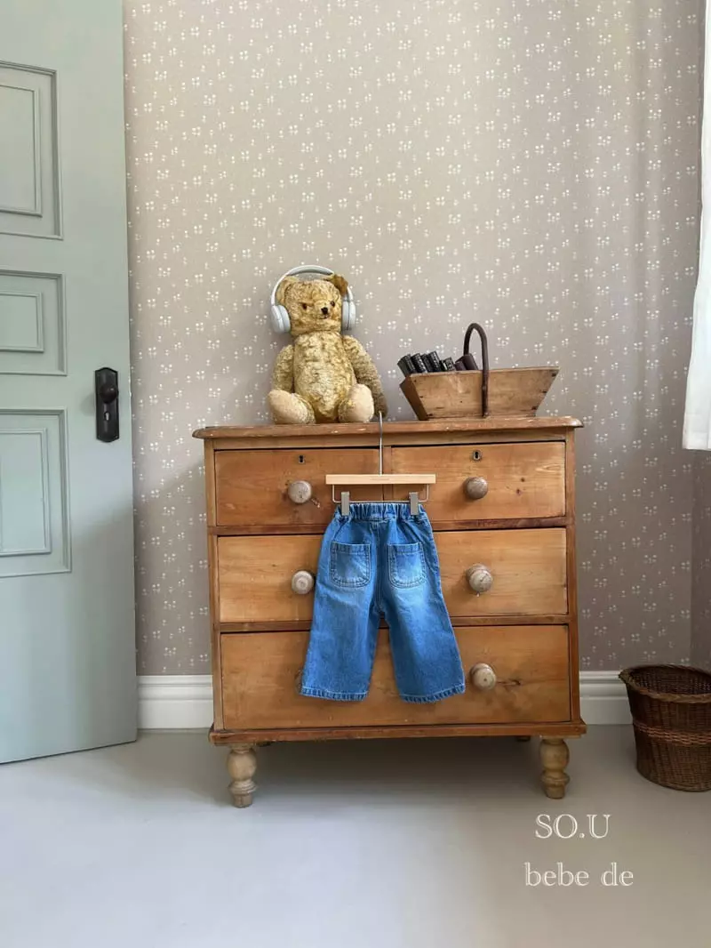So U - Korean Baby Fashion - #babygirlfashion - Bebe Straight Jeans - 3