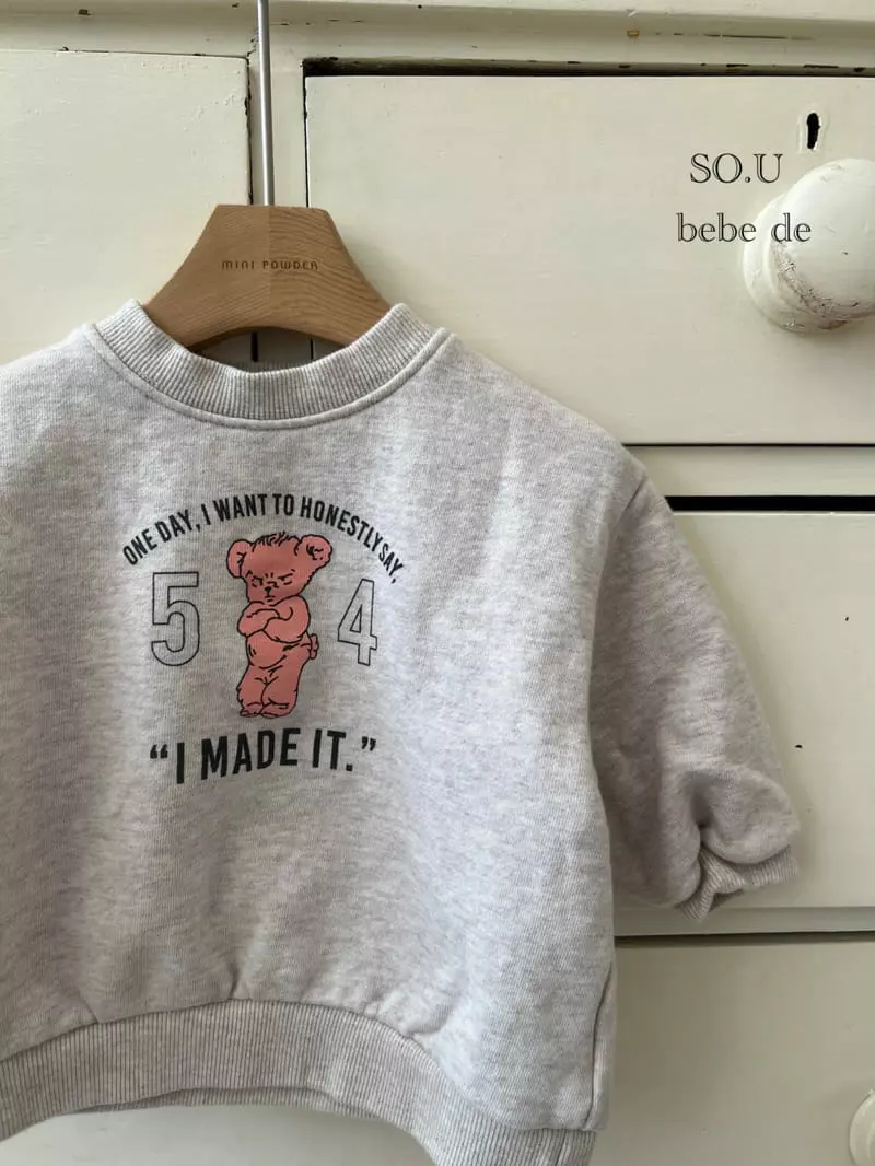 So U - Korean Baby Fashion - #babygirlfashion - 54 Bear Sweatshirt - 11