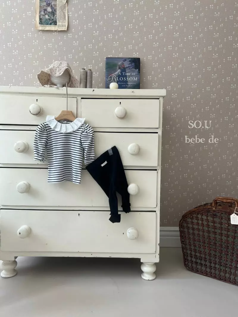 So U - Korean Baby Fashion - #babylifestyle - Dan Wrinkle Collar Tee - 8