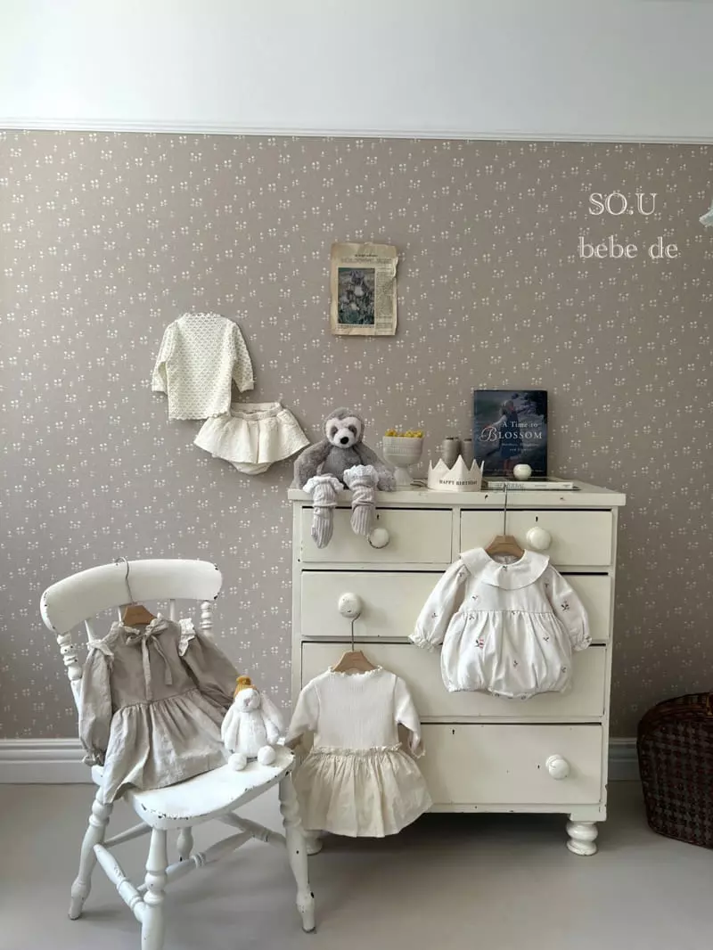 So U - Korean Baby Fashion - #babylifestyle - Rib Skirt Bodysuit - 5