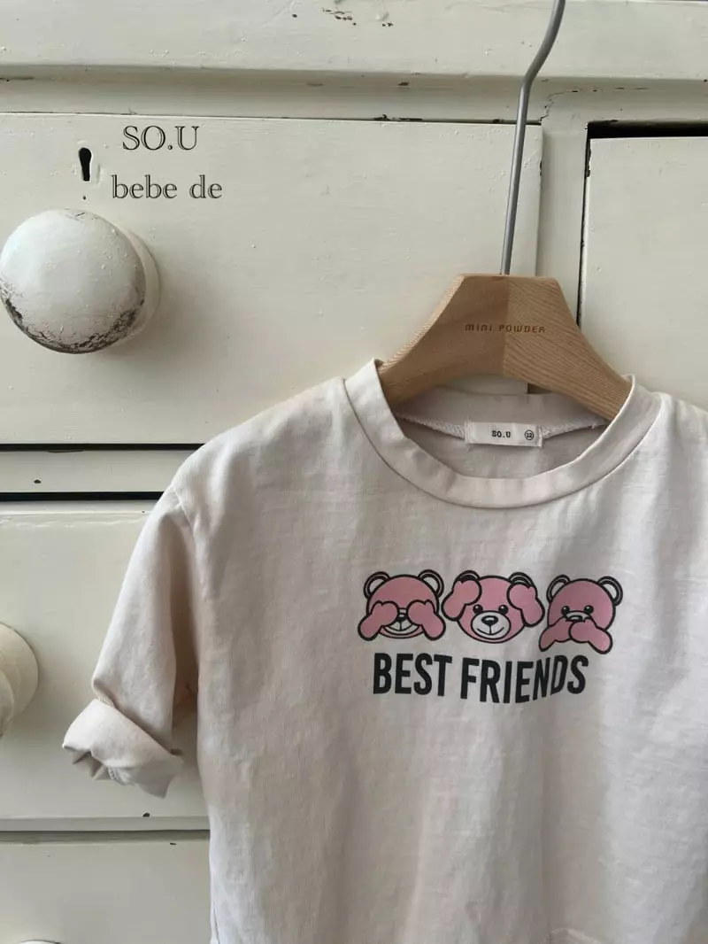 So U - Korean Baby Fashion - #babyootd - 3 Bear Tee - 8