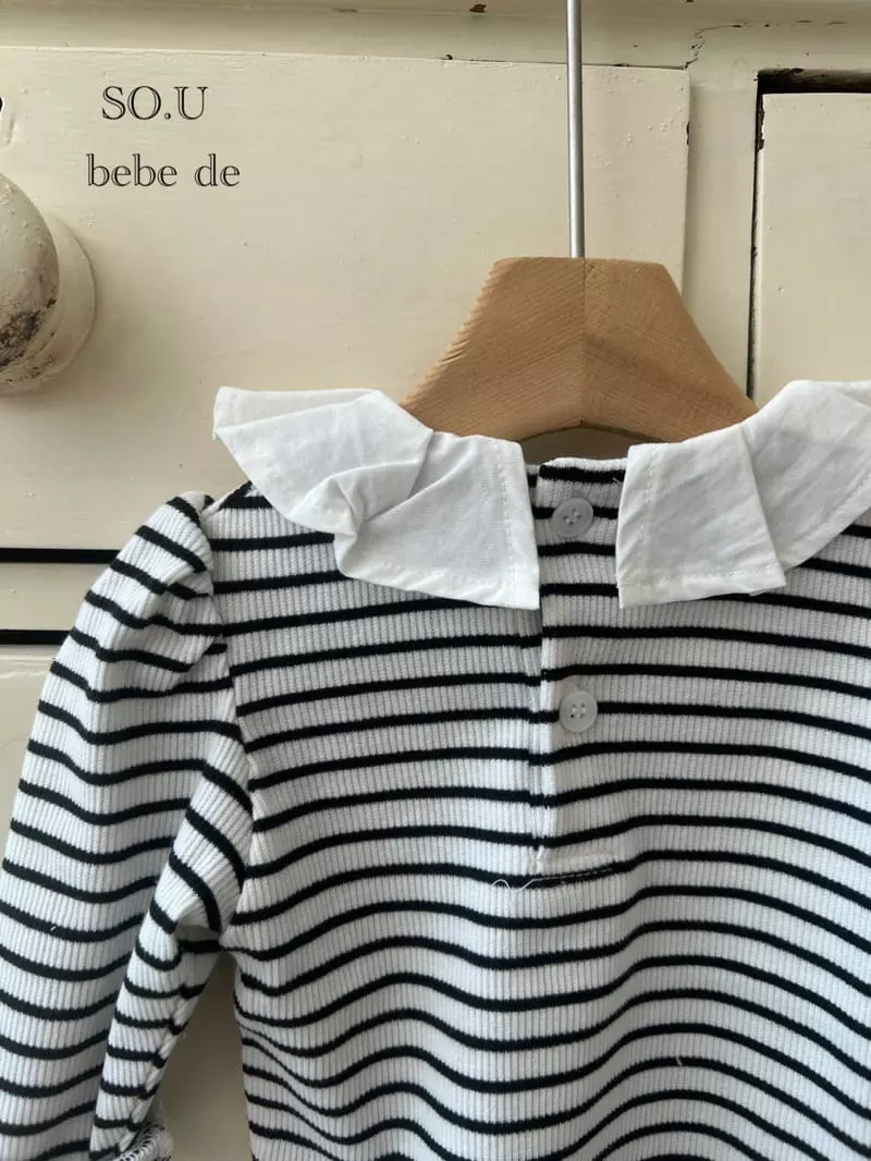 So U - Korean Baby Fashion - #babyoutfit - Dan Wrinkle Collar Tee - 12