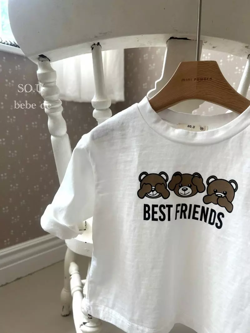 So U - Korean Baby Fashion - #babyoutfit - 3 Bear Tee - 9