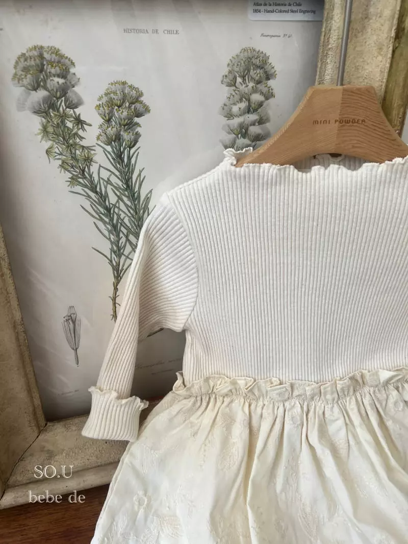 So U - Korean Baby Fashion - #babyoutfit - Rib Skirt Bodysuit - 8